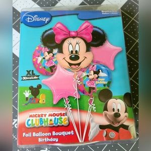 Minnie Mouse Foil Balloon Birthday Bouquet
